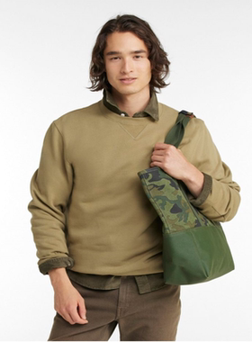 L.L.BEAN宾恩男士长袖圆领运动衫套头涤纶混纺拉绒高克重TA521743