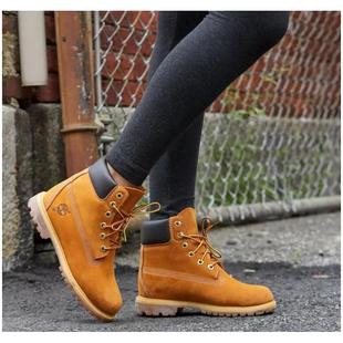 短靴皮面防水正品 添柏岚女靴大黄靴潮工装 TIMBERLAND 10361024