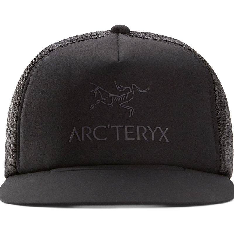 arcteryx/始祖鸟logo flat brim trucker男女款棒球帽轻质休闲