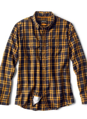 ORVIS男衬衫方领长袖春夏透气棉质简约经典柔软百搭吸湿排汗3EE3