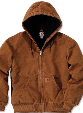Carhartt/卡哈特男士外套连帽拉链宽松休闲秋冬保暖正品104151