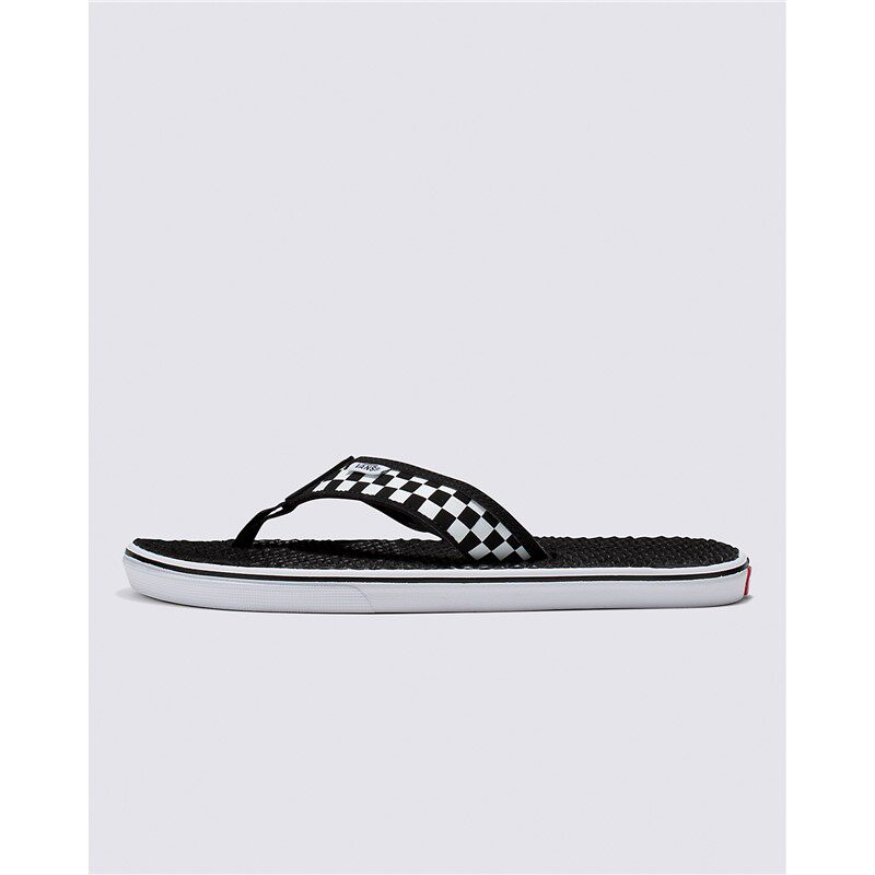 VANS/范斯男女情侣款凉鞋人字拖夹趾棋盘格平底户外夏季度假正品