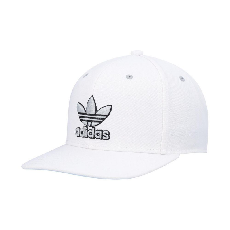 Adidas/阿迪达斯帽子男士白色现代预弯后扣帽男款正品16139317