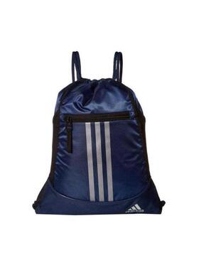 Adidas/阿迪达斯健身包运动双肩包条纹背包抽绳训练正品478Z4324