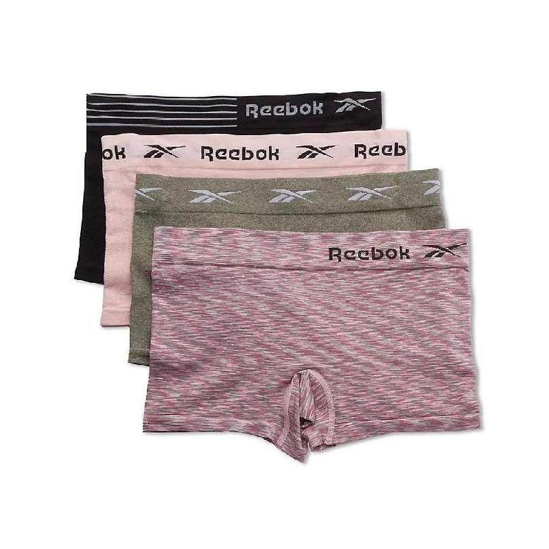 Reebok/锐步女内裤印花四角裤4条装中腰舒适正品Ree001-203UH07