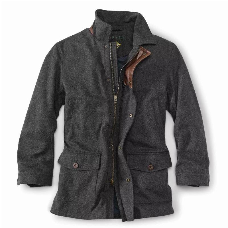 Orvis男外套夹克系扣拉链上衣保暖秋冬商务中年休闲羊毛正品2M1S
