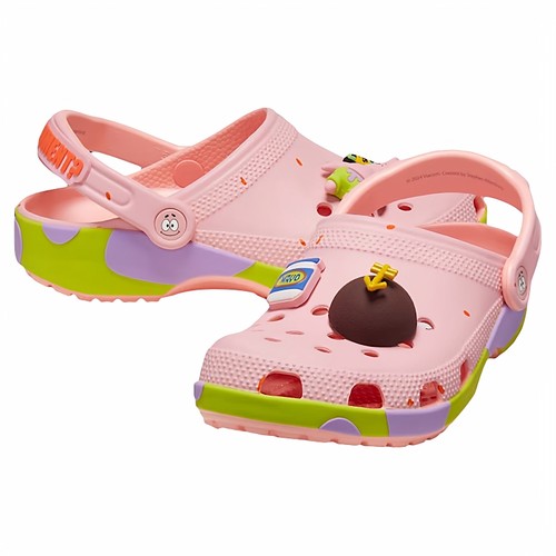 Crocs卡骆驰洞洞鞋男女同款海绵宝宝派大星凉鞋沙滩鞋比奇堡动画