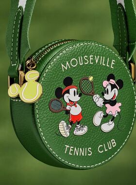 Fossil/化石女斜挎包迪士尼化石米老鼠网球迷你包可爱卡通胶囊包