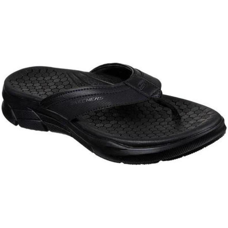 Skechers斯凯奇男鞋运动拖鞋人字拖鞋夹趾防滑夏季沙滩鞋户外凉拖