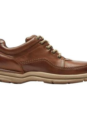 Rockport/乐步男休闲皮鞋低帮棕色系带纯色软底皮质正品RP CH3940