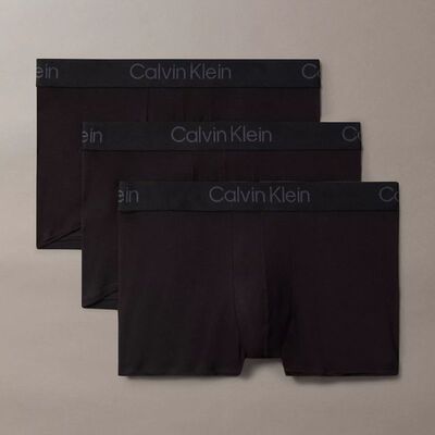 CK男士莫代尔平角内裤3条装