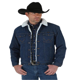 Wrangler/威格男牛仔夹克外套保暖加绒休闲冬上衣防风外套74255PW