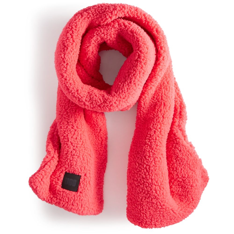 ugg女式大号抓绒围巾秋冬保暖可爱毛茸茸韩系送女友正品16461528