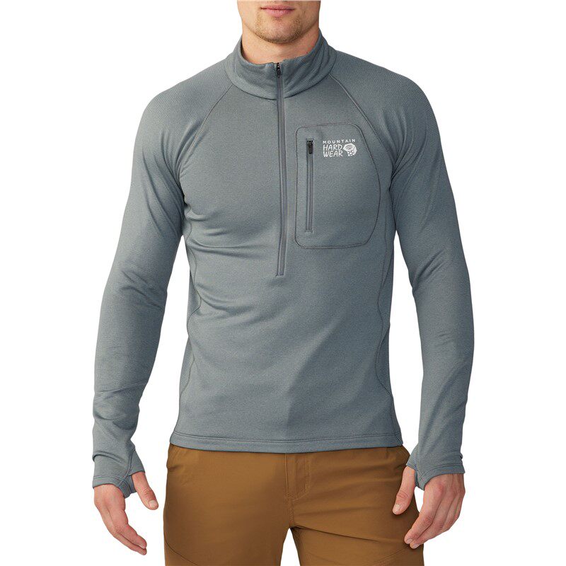 Mountain hardwear/山浩男1/4拉链套头衫上衣卫衣长袖T恤吸汗正品