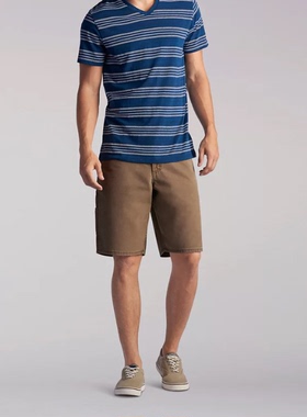 Lee/李男牛仔短裤中腰五分裤直筒多色百搭夏季透气舒适正品21952