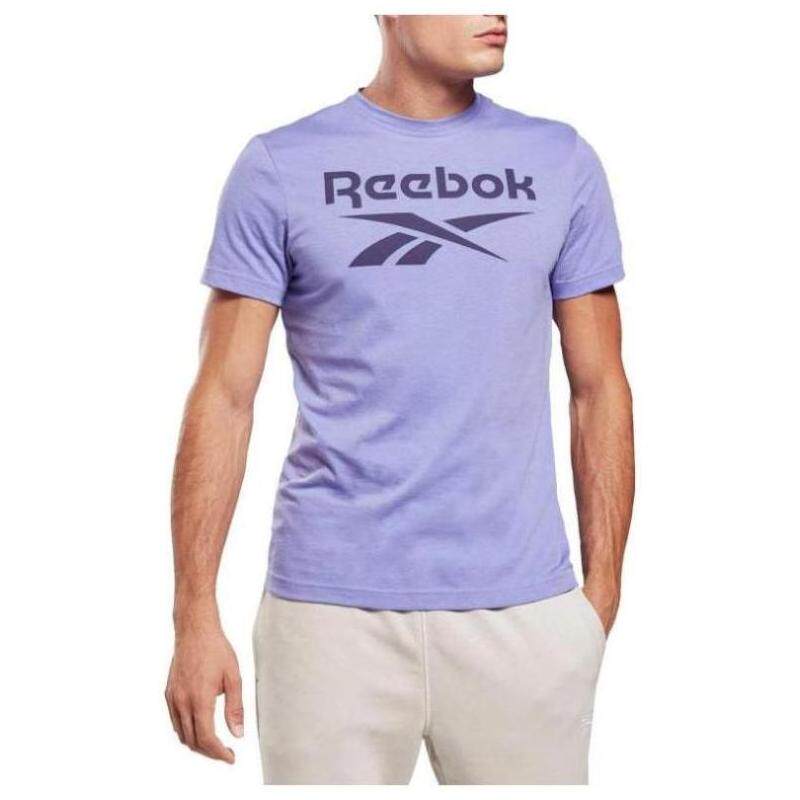 Reebok/锐步男士T恤短袖圆领LOGO简约夏季透气舒适正品14742873