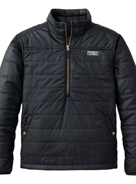 L.L.Bean/宾恩男士套头衫羽绒保暖半拉链长袖半高领正品TA519061
