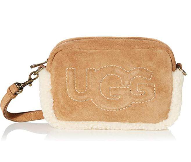 ugg女单肩包斜挎logo时尚小方包软羊皮janey ii ugg正品1113870