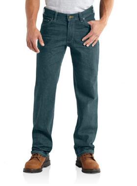 carhartt男士牛仔裤宽松直筒褶皱净版长裤包邮正品101019