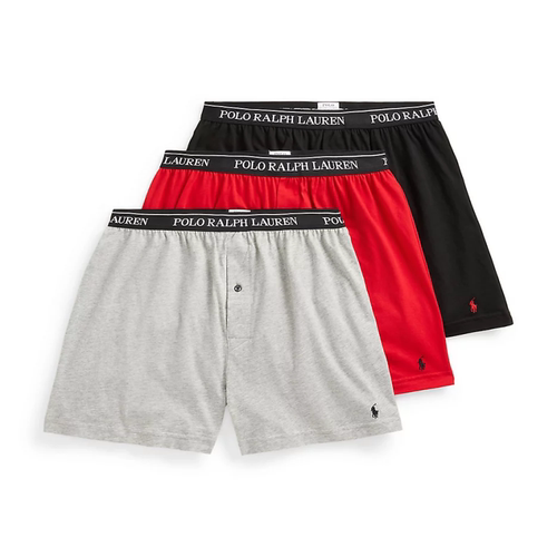 POLO RALPH LAUREN/拉夫劳伦男平角四角内裤透气3件夏正品2597587