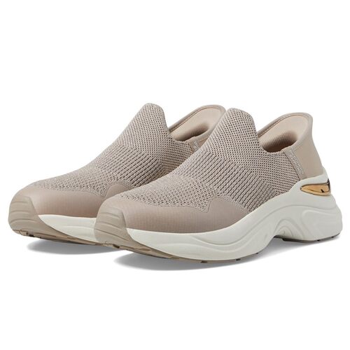 Skechers斯凯奇女鞋运动鞋一脚蹬健步鞋增高透气春季新款缓冲轻便