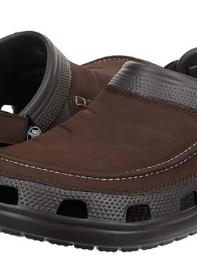 Crocs/卡洛驰男鞋凉鞋夏季包头休闲透气皮质魔术贴正品71882