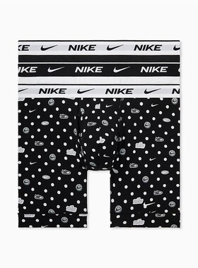 Nike/耐克男短裤运动休闲平角内裤基本款3条装舒适透气夏季正品