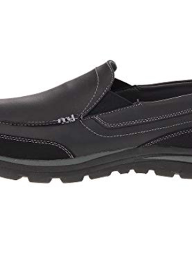 Skechers/斯凯奇男单鞋低帮套脚舒适皮质休闲轻便正品60871