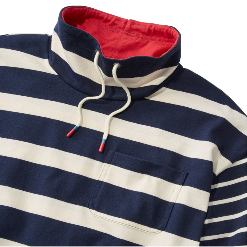 L.L. Bean/宾恩女士套头衫半高领长袖格子时尚春季正品TA520188