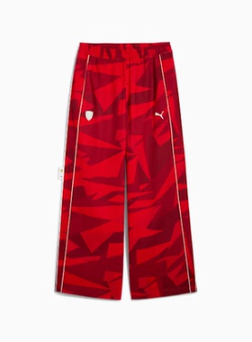 PUMA/彪马男士T7运动裤长裤法拉利车队 HP 20周年红色阔腿裤纯棉