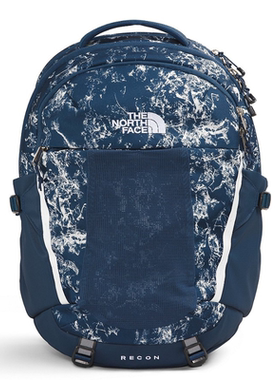 THE NORTH FACE/北面女式双肩包Recon印花背包深蓝色31L电脑包