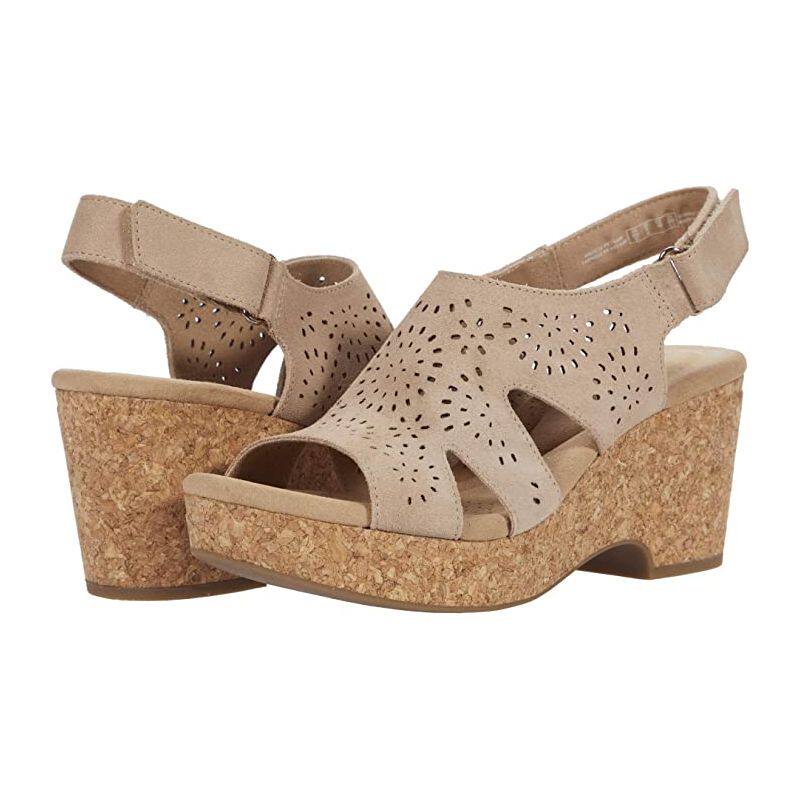 Clarks/其乐女鞋凉鞋时装晚宴流行气质高跟粗跟鱼嘴休闲不累脚