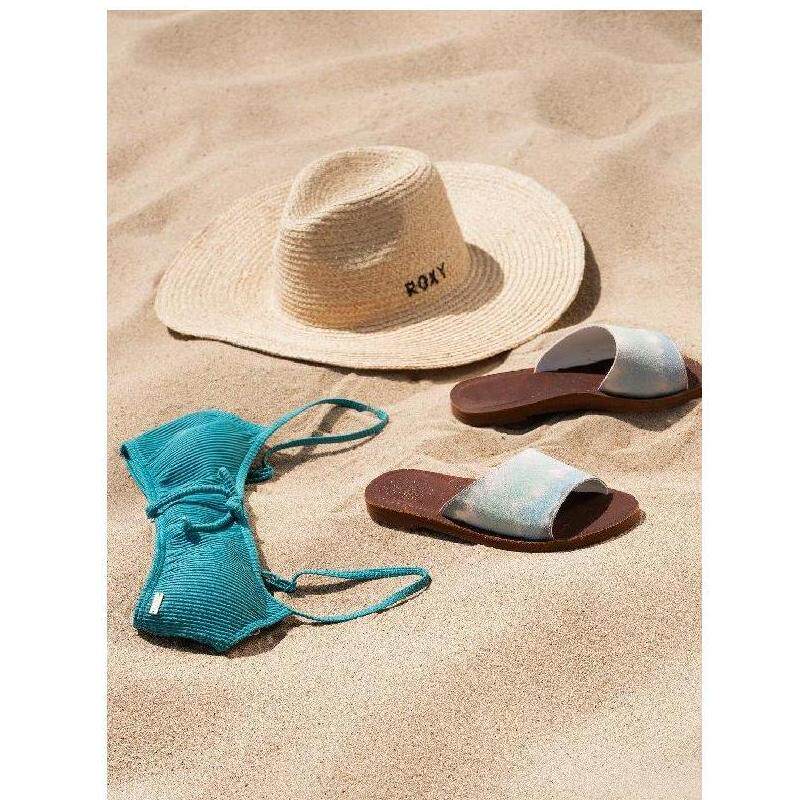 roxy女运动拖鞋轻便透气防滑耐磨凉拖夏季皮质凉鞋正品ARJL200717