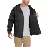 carhartt Мужская куртка, демисезонная удерживающая тепло ветрозащитная толстовка с капюшоном с капюшоном с молнией