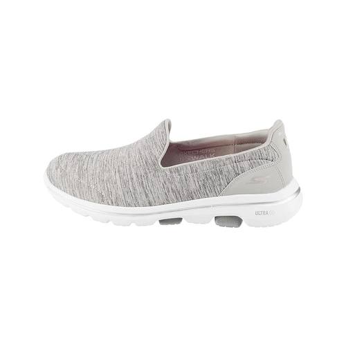 Skechers/斯凯奇女鞋Go Walk一脚蹬布面妈妈鞋护士鞋柔软轻便健步