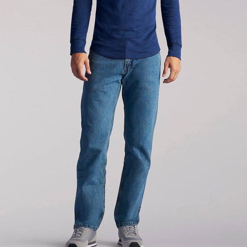 lee/李牌牛仔裤 男士长裤休闲裤 常规直筒裤百搭时尚柔软舒适