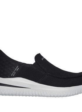 Skechers/斯凯奇男一脚蹬网面休闲鞋运动缓震低帮春秋正品210604