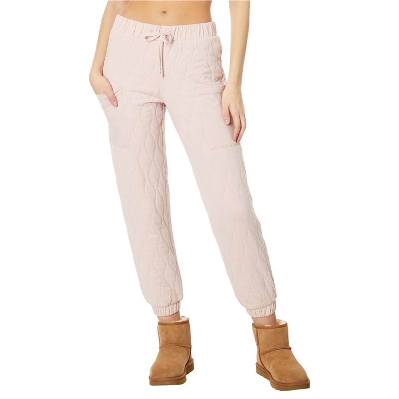 UGG女士裤子长裤慢跑裤松紧腰纯棉秋冬外裤运动裤柔软抽绳9875218