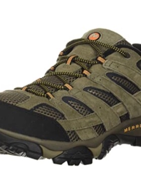 Merrell/迈乐男户外休闲鞋透气网布系带徒步鞋反绒美国直邮J06089