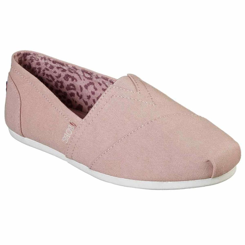 Skechers/斯凯奇女款BOBS休闲鞋帆布鞋一脚蹬轻便舒适正品1362691