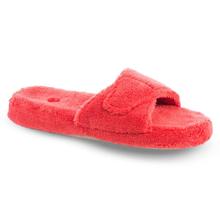 Acorn女拖鞋 10155 平底柔软可爱红色舒适毛绒保暖秋冬居家纯色正品