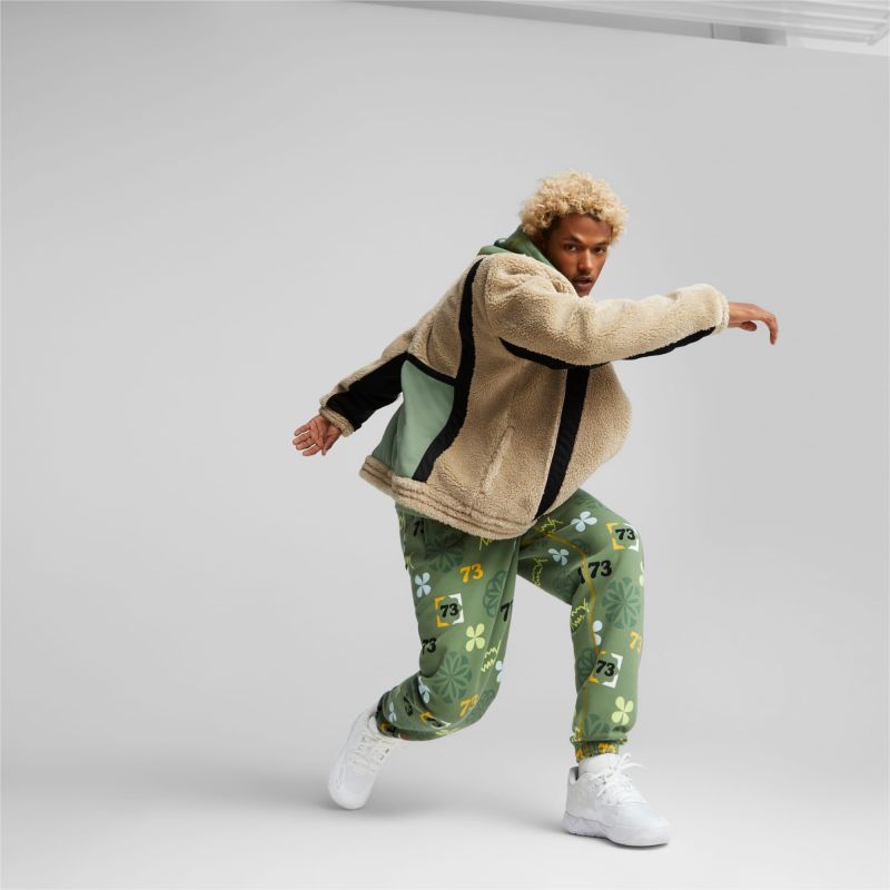 puma彪马男士运动篮球夹克羊羔绒保暖外套ralph秋冬直邮536131