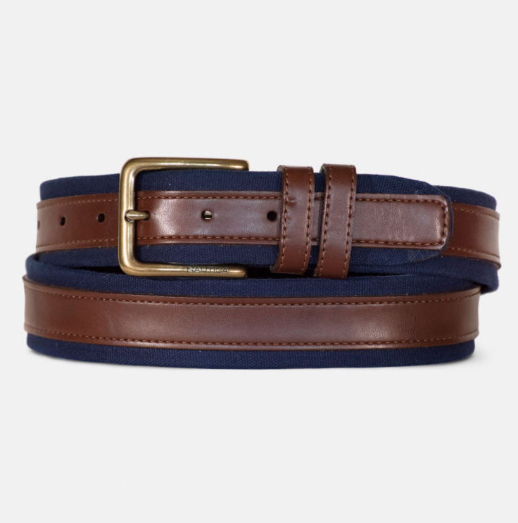 nautica诺帝男腰带35mm两面用休闲风皮带