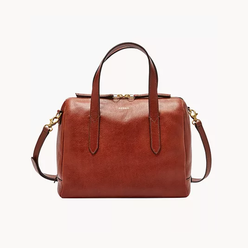 Fossil/化石女手提单肩包波士顿包礼物单肩斜挎包出街通勤办公室