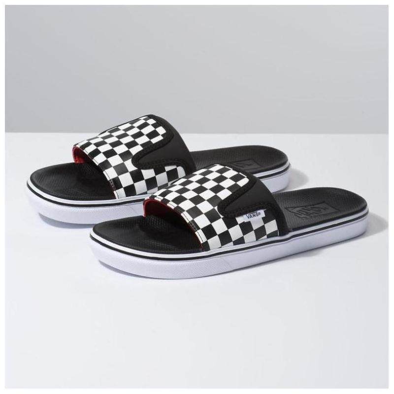 VANS男女拖鞋格子潮流Checkerboard UltraCush凉拖直邮3848197