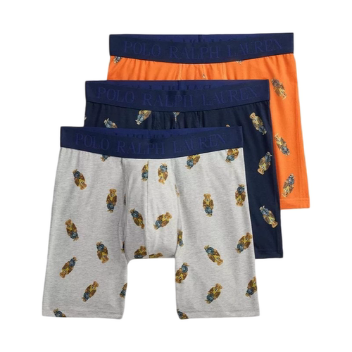POLO RALPH LAUREN拉夫劳伦男士内裤四角短裤3条装齐腿内裤送男友