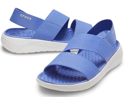 Crocs, летние пляжные босоножки, низкий каблук, мягкая подошва, легко надевать, идеальны для прогулок