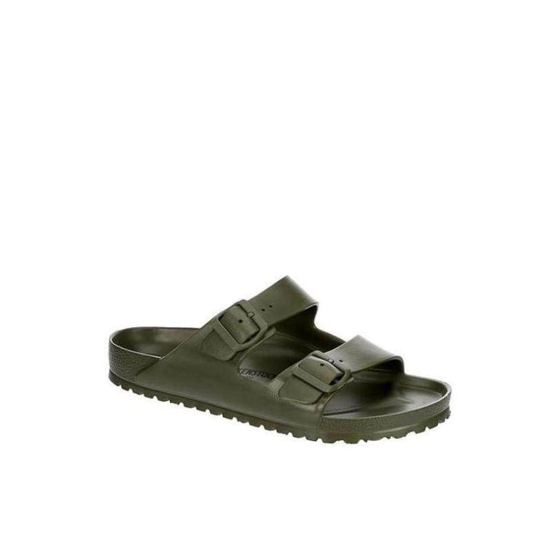 Birkenstock勃肯男拖鞋夏季一字拖橄榄绿可调背带时尚543003