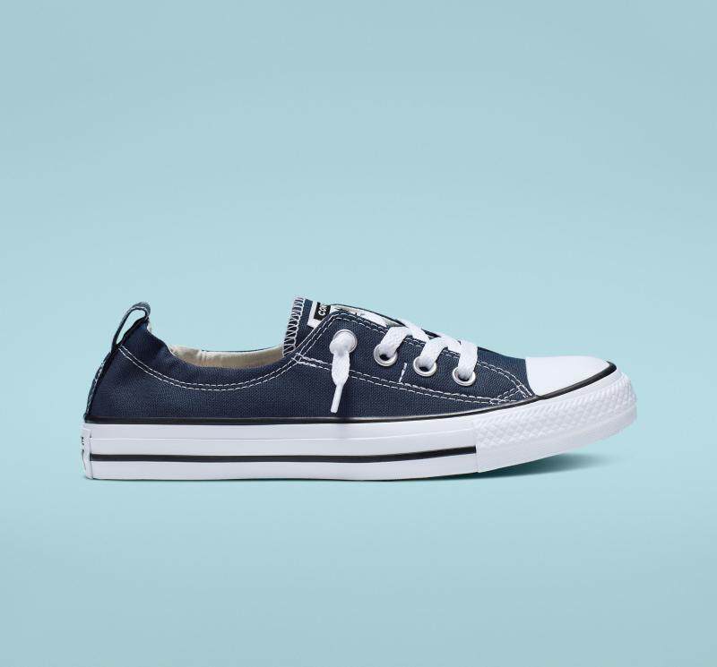 Converse匡威女鞋帆布鞋低帮Shoreline Slip套脚潮正品537081MP