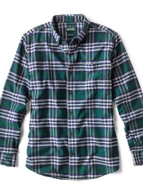 ORVIS男士衬衫方领长袖格子程序员春夏吸湿排汗运动休闲时尚2NKP